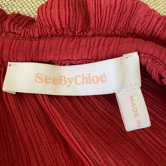 See By Chloe stunning rose colored blouse. - Picture 4 of 5